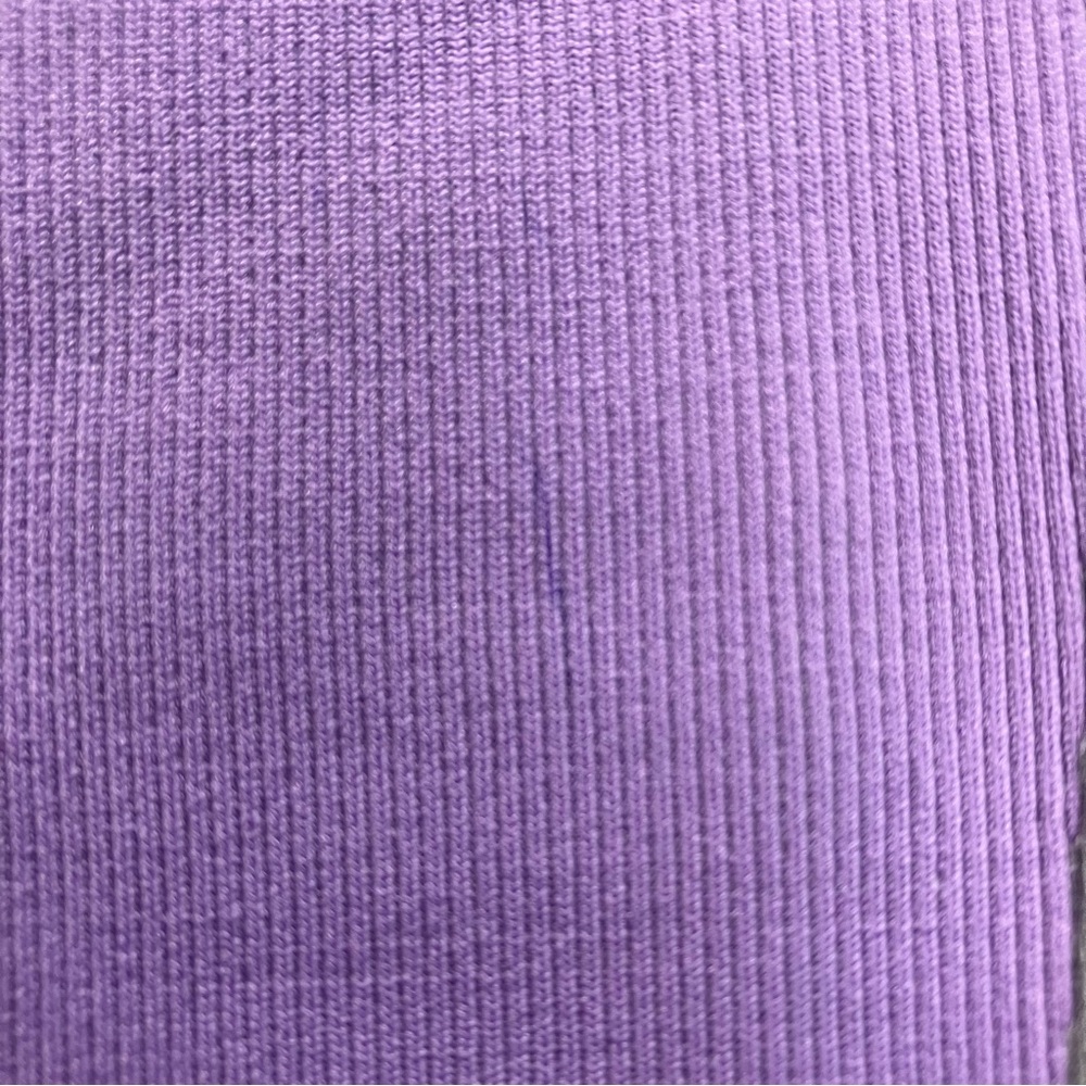 Fabletics Sofia Seamless Crop Top & Legging Frosted Lilac 2 Piece Workout Set XS - Picture 10 of 10